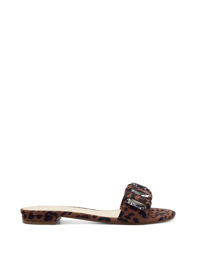 Women's Jessica Simpson Amille Flat Shoes Beige Leopard | GJYHC-6802