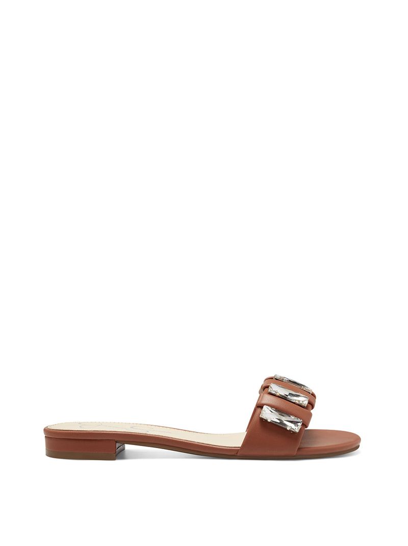 Women's Jessica Simpson Amille Sandals Brown | NOHUF-3704