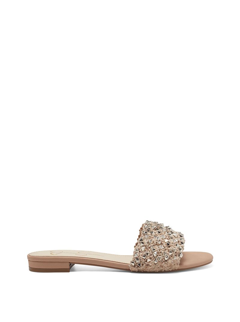 Women's Jessica Simpson Aprio Sandals Beige | FKWQU-4539