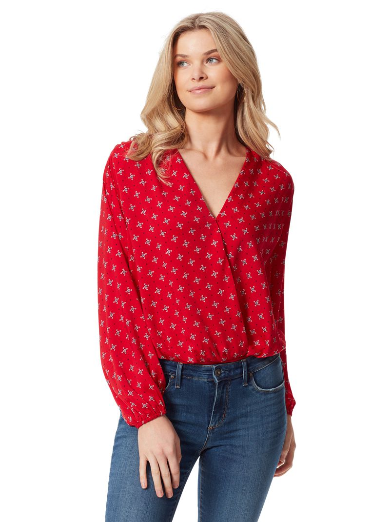 Women's Jessica Simpson Arya Tops Red | ETSIU-1348