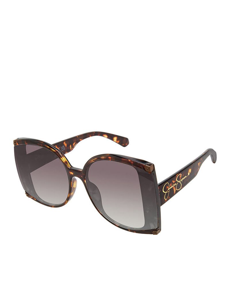 Women's Jessica Simpson Bold Square Sunglasses Brown | OTDBG-4305