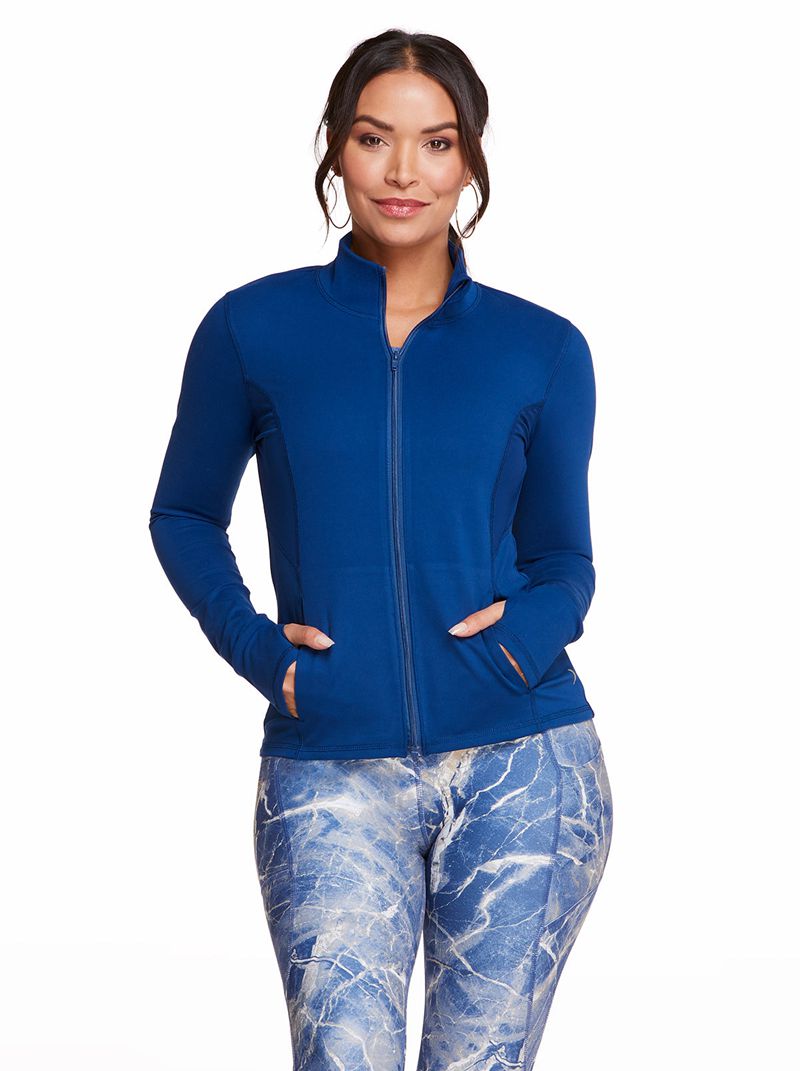 Women's Jessica Simpson Contour Outerwear Blue | FGBDN-5931