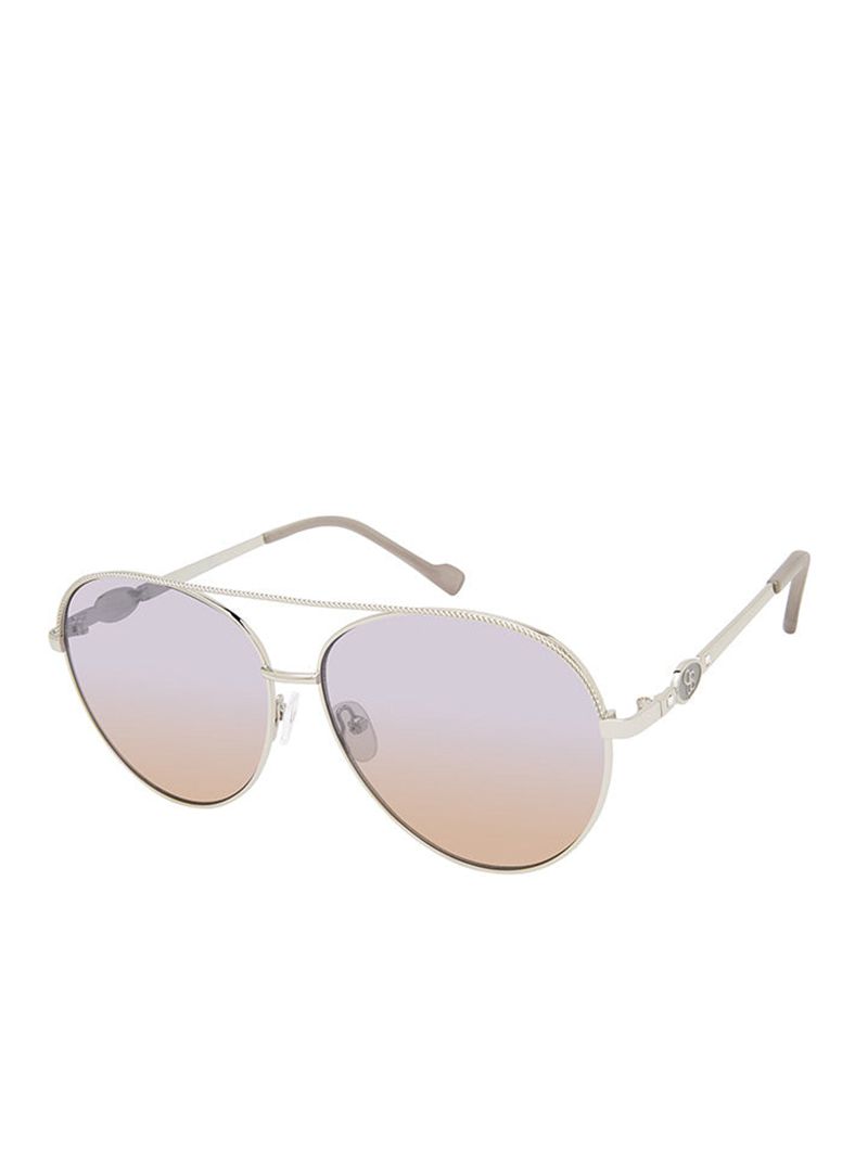 Women's Jessica Simpson Dist Sunglasses Silver Grey | XJZPM-1702