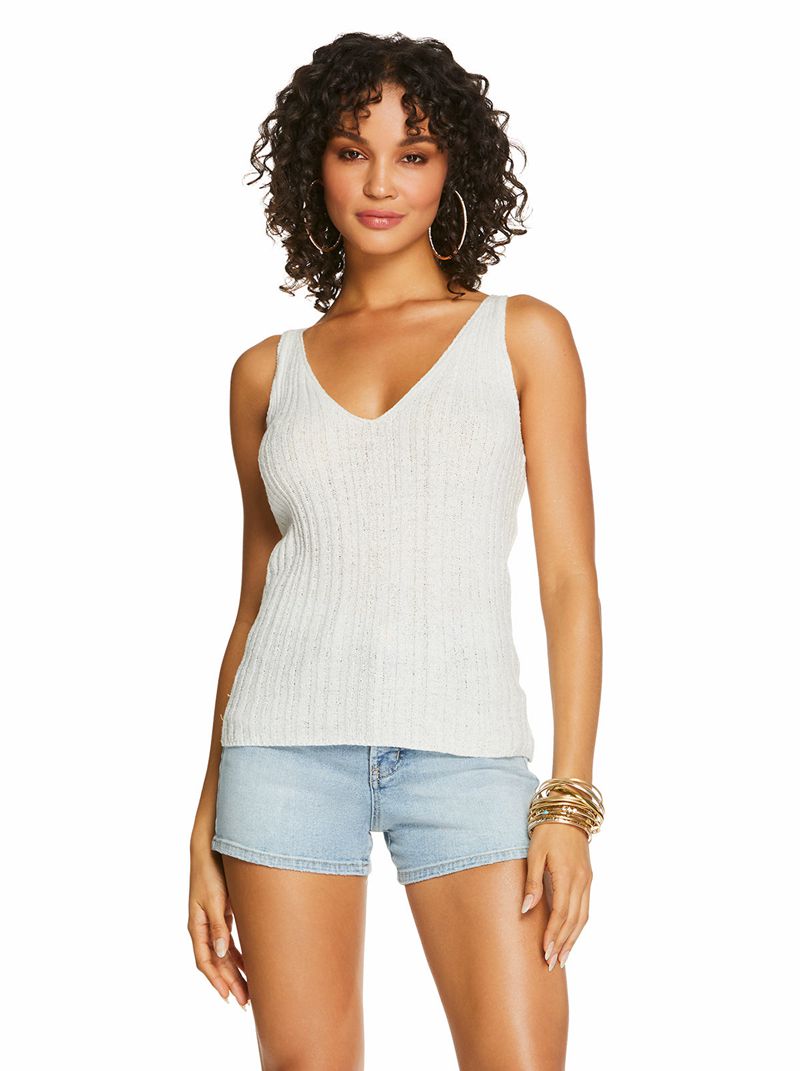 Women's Jessica Simpson Edith Tops White | JTYQM-2914