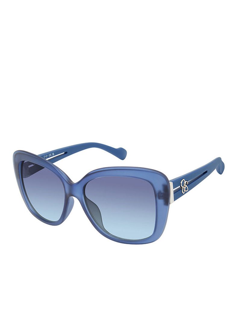 Women's Jessica Simpson Elegant Butterfly Sunglasses Blue | DFGJS-4038