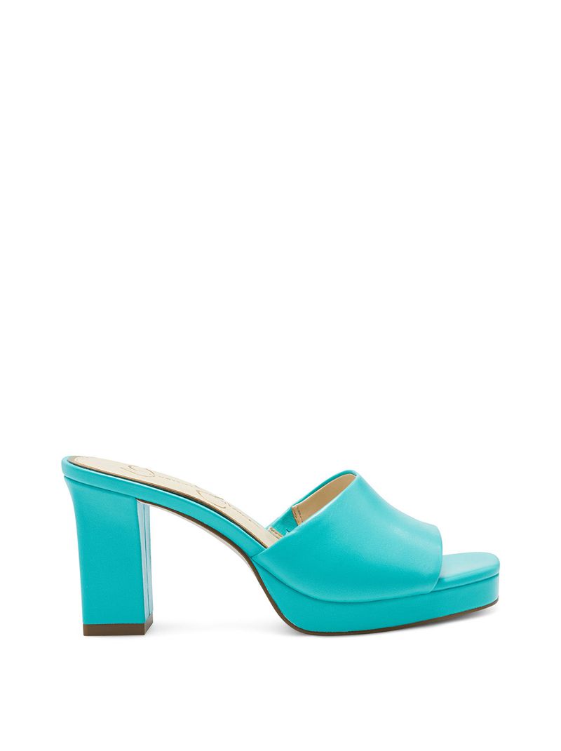 Women's Jessica Simpson Elyzza Slides Light Turquoise | OXMYH-4805