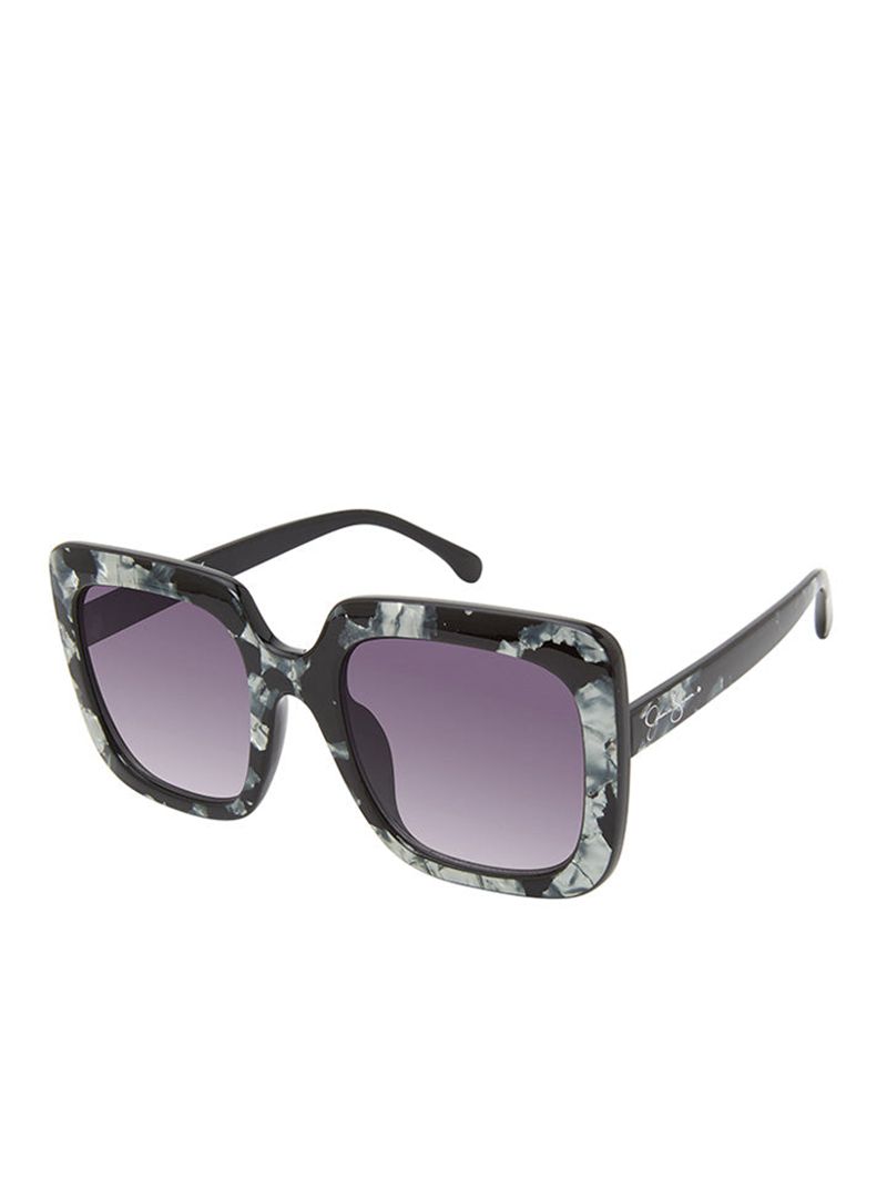 Women's Jessica Simpson Fashionable Square Sunglasses Black | BURNM-9264