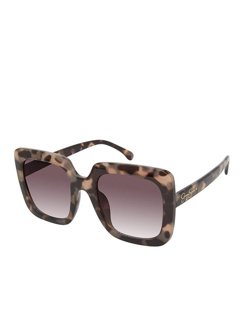 Women's Jessica Simpson Fashionable Square Sunglasses Black | CDPKJ-1083