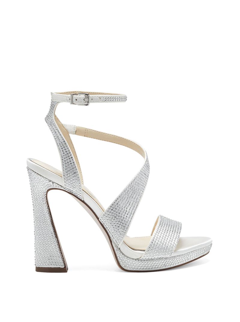 Women's Jessica Simpson Friso Sandals White | FGTXP-1290