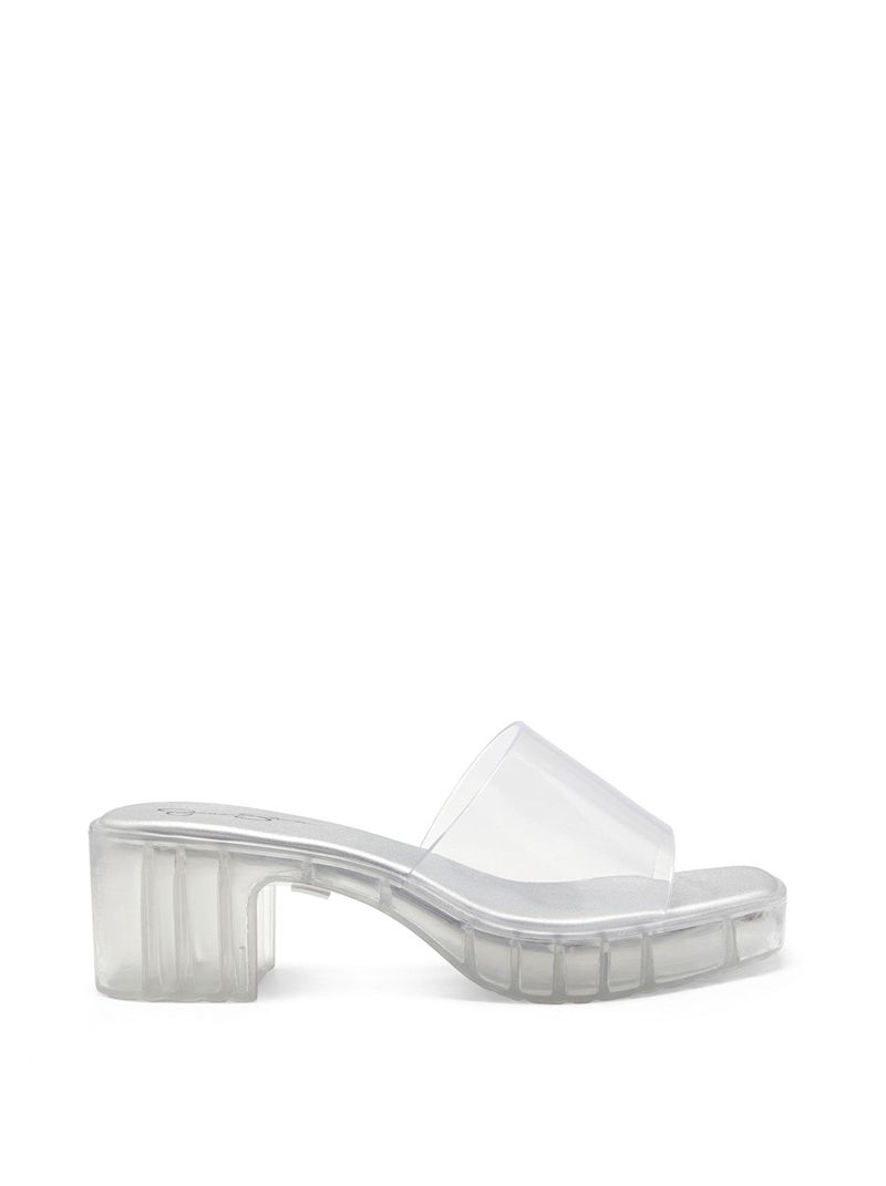 Women's Jessica Simpson Gavena Slides Transparent | OTPBU-9367