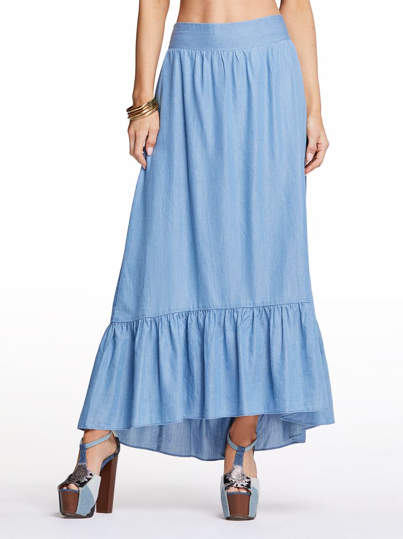 Women's Jessica Simpson Genevieve Skirts Blue | AYSFG-1460