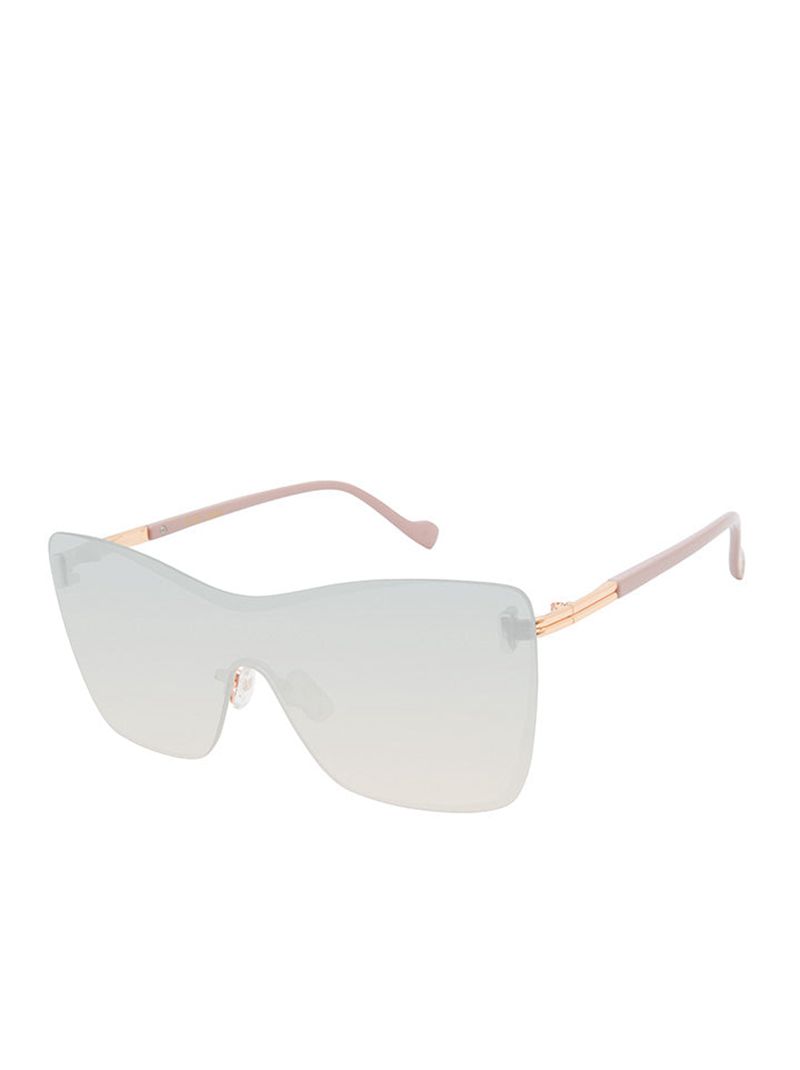 Women's Jessica Simpson Glamorous Frameless Shield Sunglasses Rose Gold Rose | UBGMO-0723