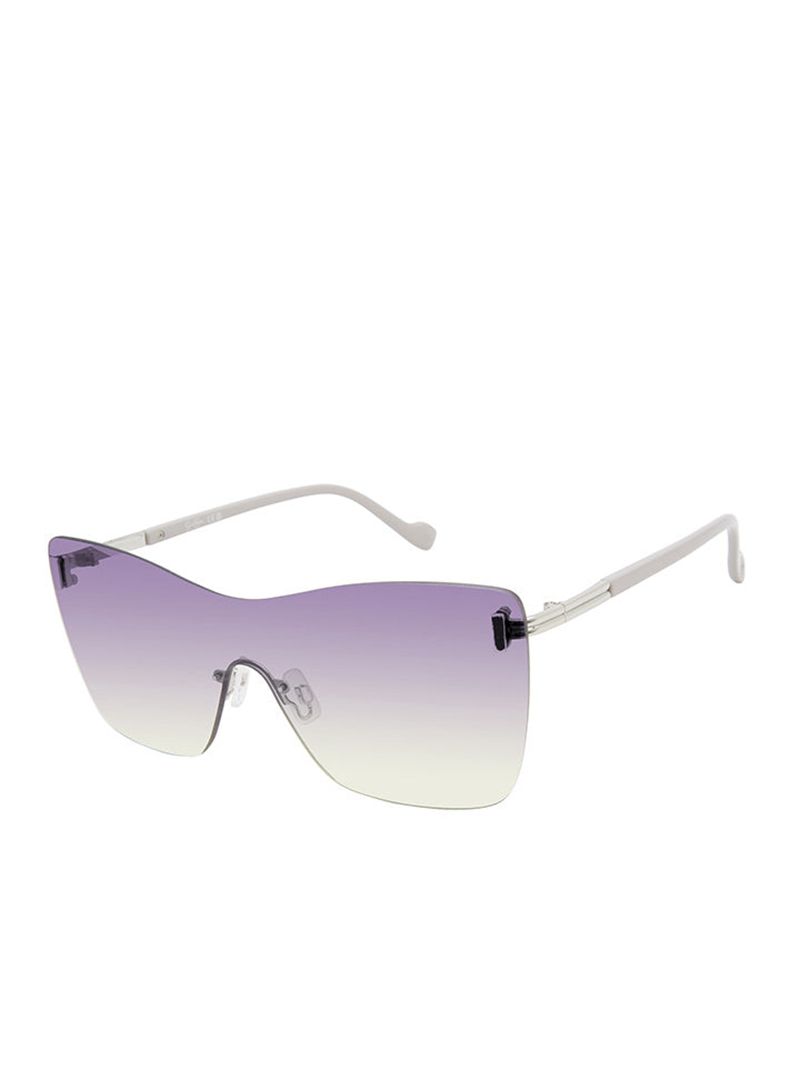 Women's Jessica Simpson Glamorous Frameless Shield Sunglasses Silver Grey | XRBUJ-6859