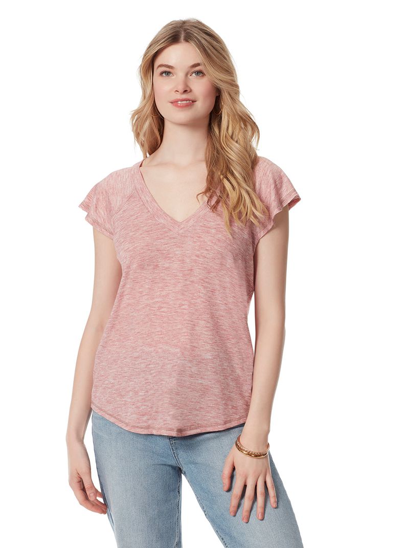 Women's Jessica Simpson Gracie T Shirts Rose | UVNMA-9672