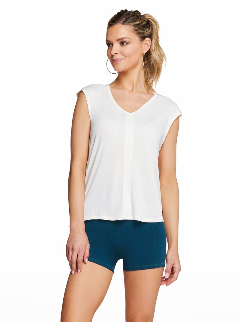 Women's Jessica Simpson Hattie T Shirts White | UIZNS-9407