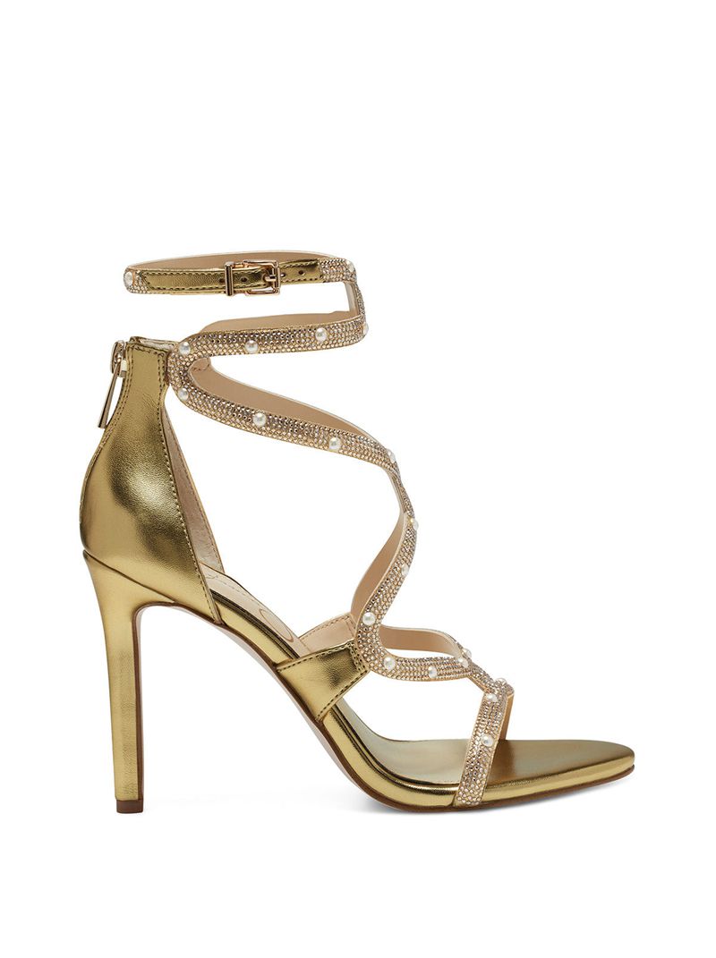 Women's Jessica Simpson Janya Sandals Light Gold | OLVUX-0315