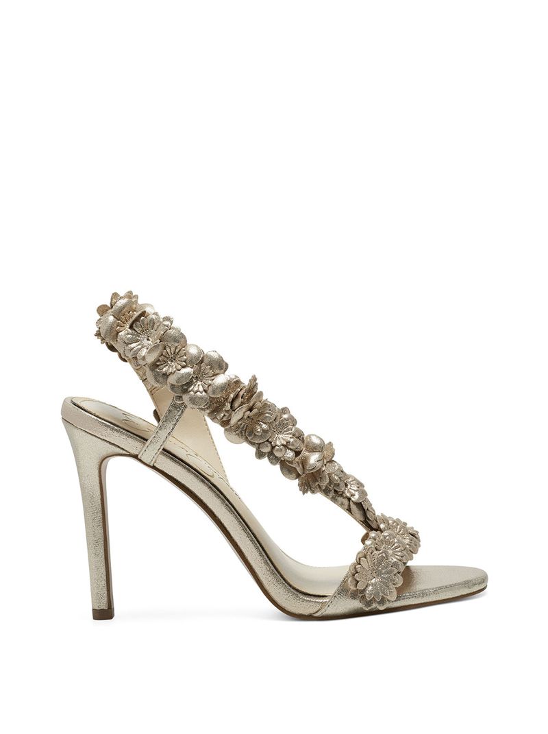 Women's Jessica Simpson Jess Sandals Silver | VMXTR-1509