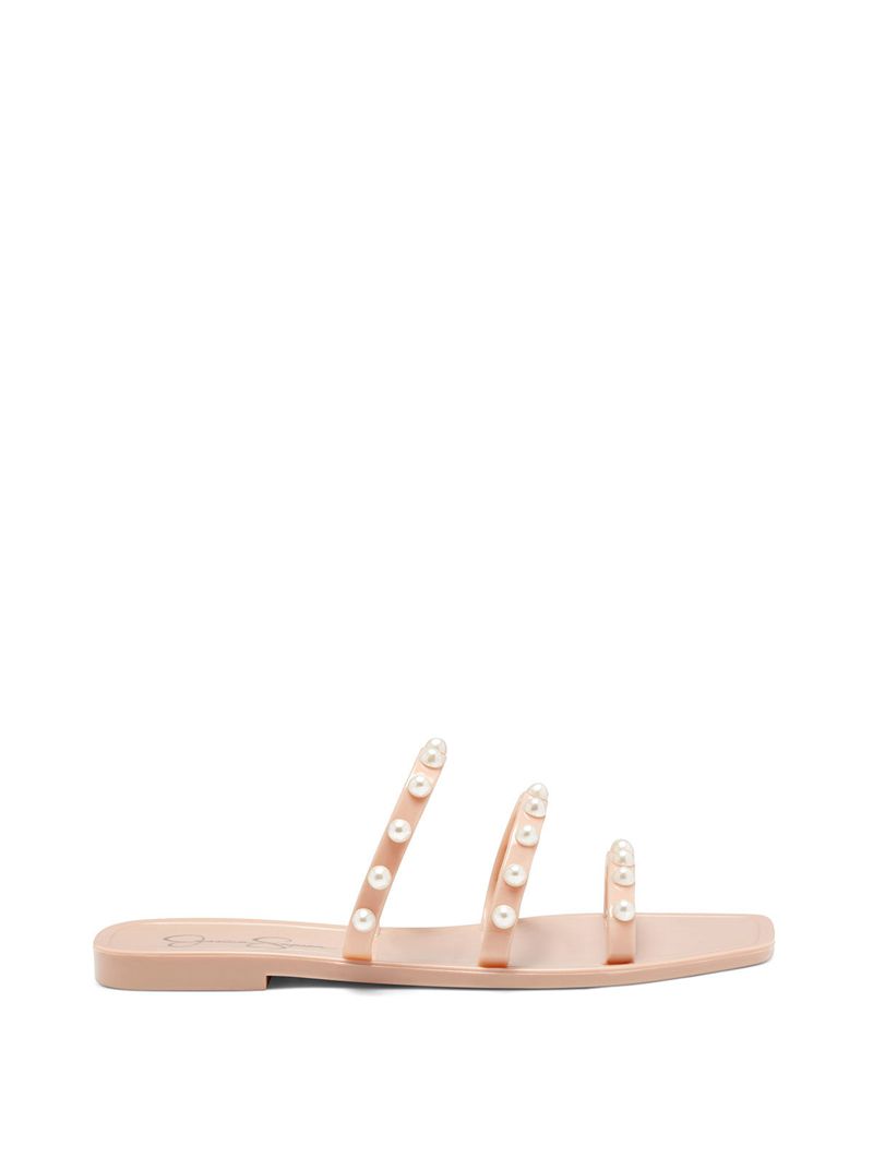 Women's Jessica Simpson Jullema Flat Shoes Pink | UIRFW-9462