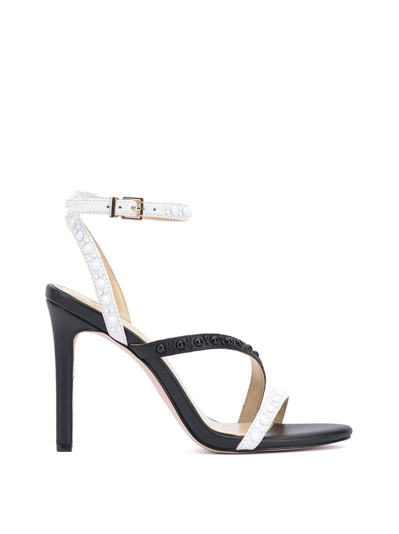 Women's Jessica Simpson Jymiara Sandals White Black | ELFON-2905