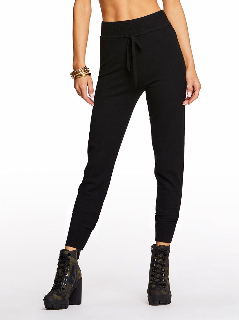 Women's Jessica Simpson Karsyn Jogger Bottoms Black | HCTXA-3041