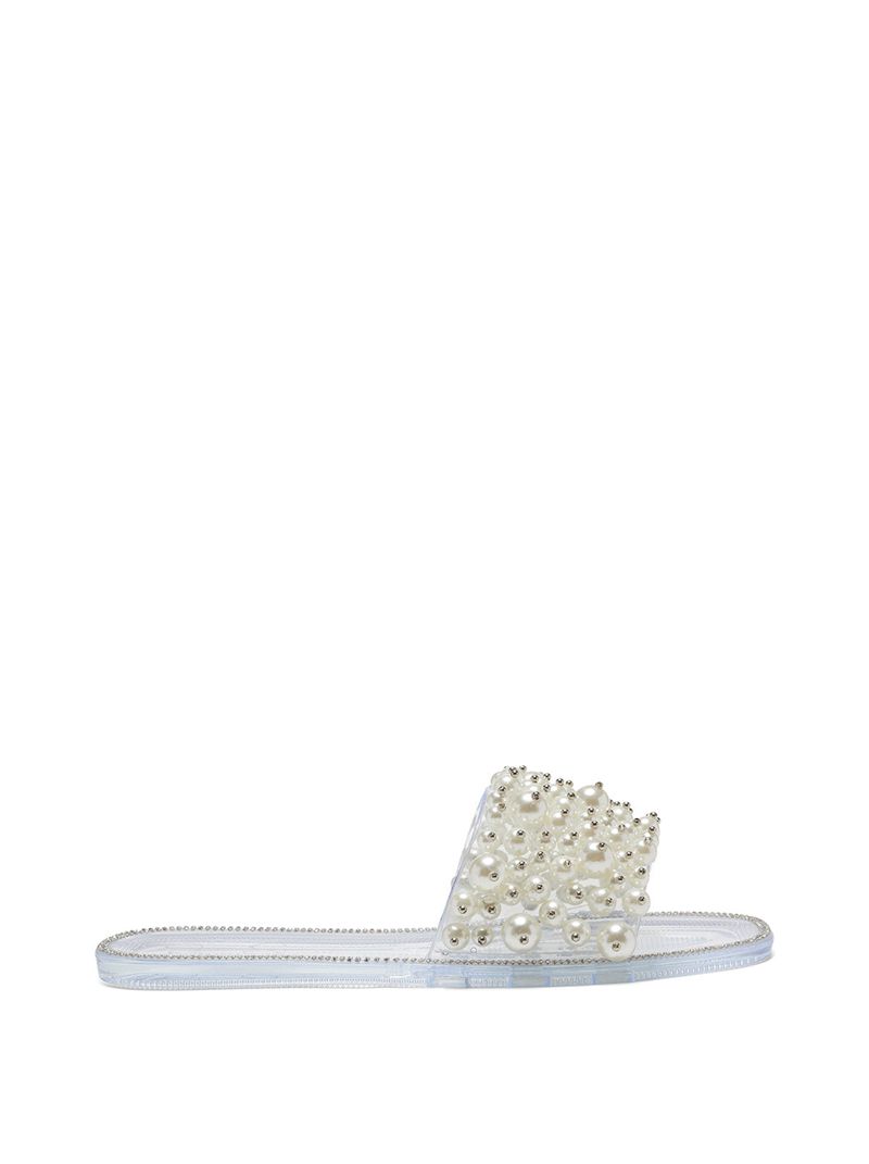 Women's Jessica Simpson Kassime Flat Shoes White | NKVRE-5768