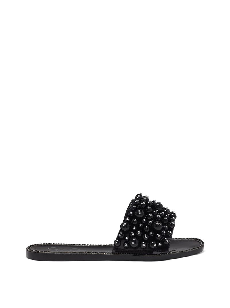 Women's Jessica Simpson Kassime Slides Black | PLNDZ-0138