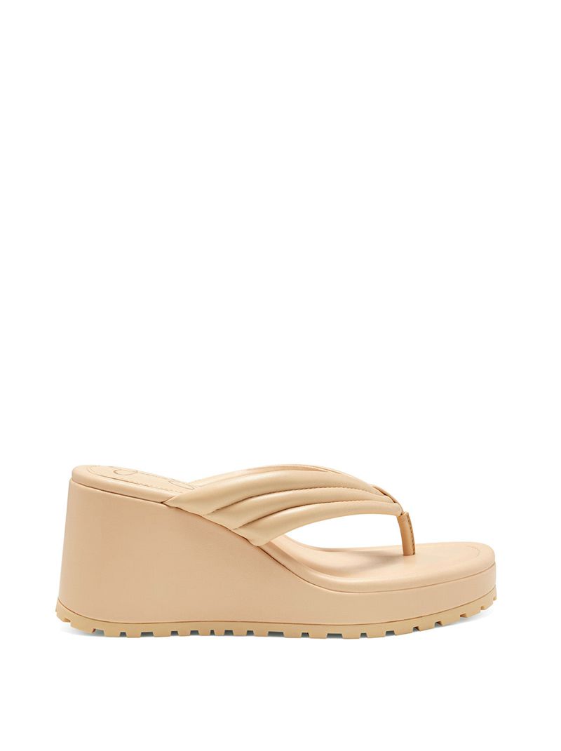 Women's Jessica Simpson Kemnie Wedges Light Yellow | UPBLX-0657