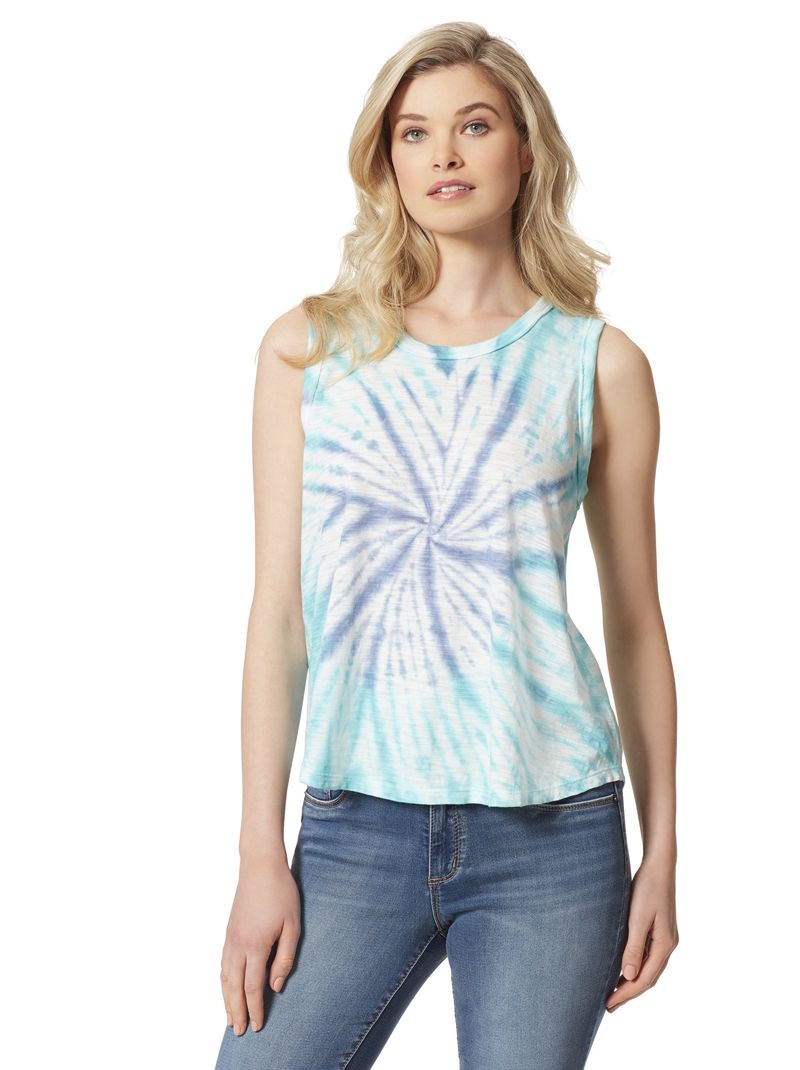 Women's Jessica Simpson Knox T Shirts Blue Green | RMOHN-9471