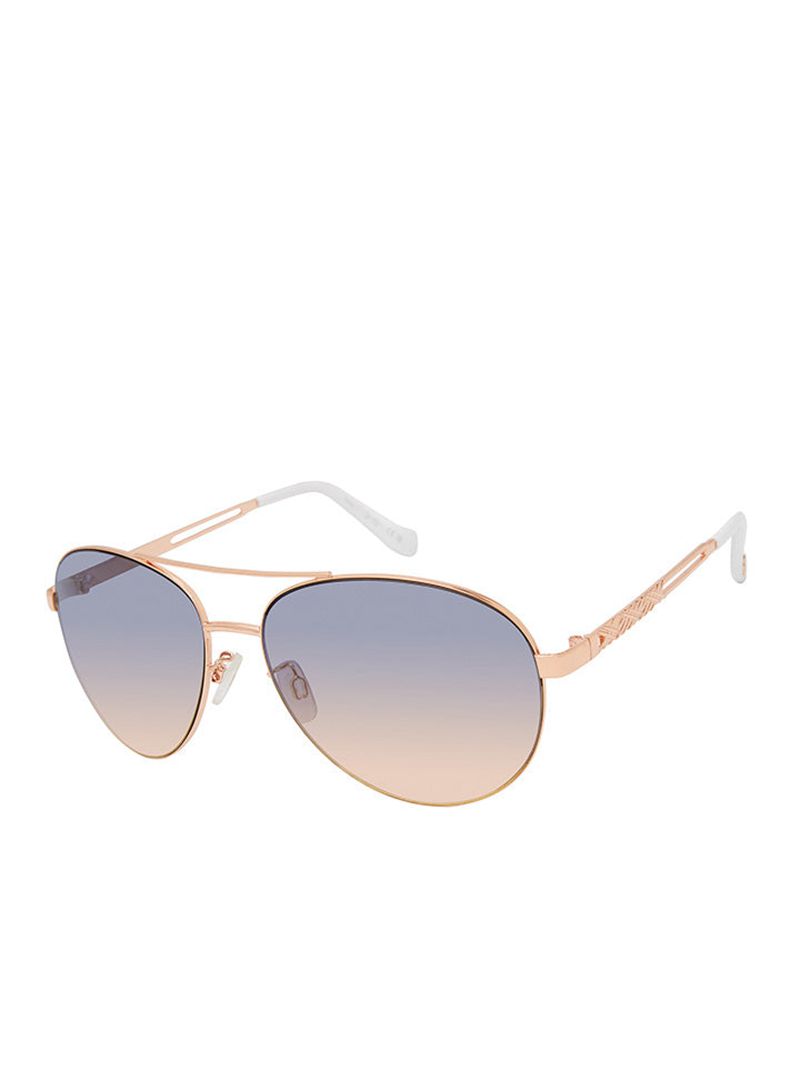 Women's Jessica Simpson Metal Pilot Aviator Sunglasses White | WMCKF-0416