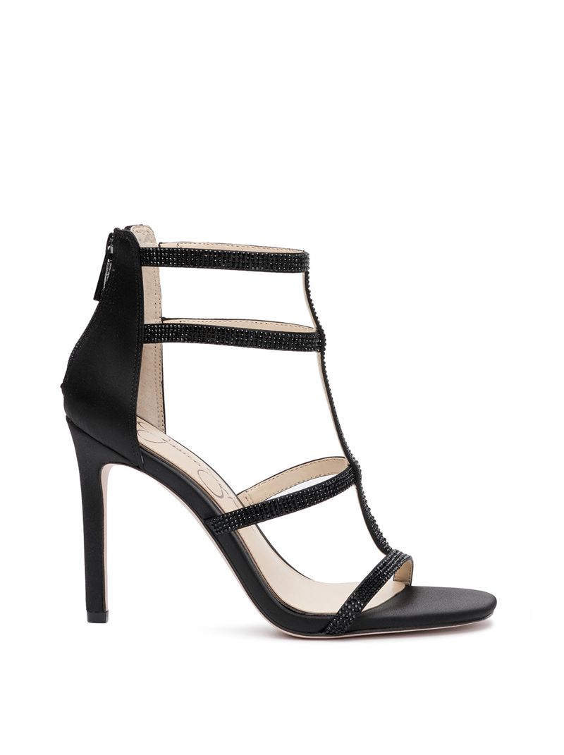 Women's Jessica Simpson Oliana Sandals Black | GTMKQ-6583