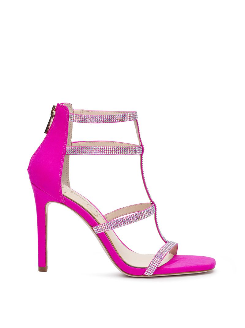 Women's Jessica Simpson Oliana Sandals Pink | LXKOQ-3186