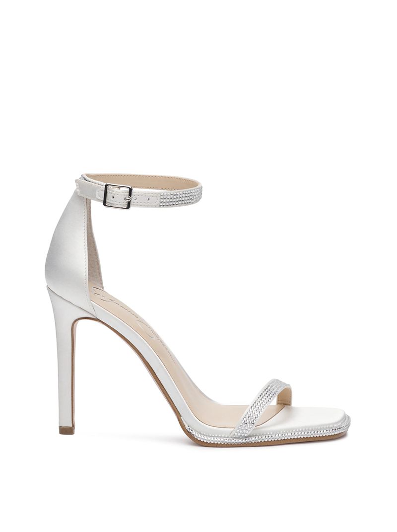 Women's Jessica Simpson Ostey Sandals White | IZWSH-9385