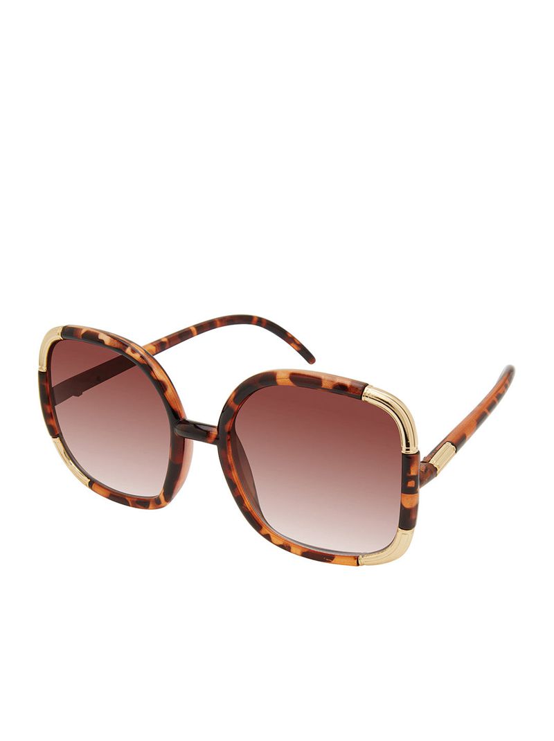 Women's Jessica Simpson Over-Sized Oval Sunglasses Orange | JNWUB-7468