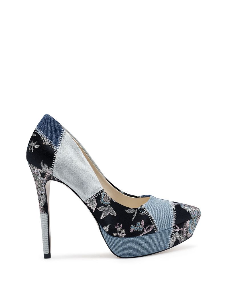 Women's Jessica Simpson R Platform Shoes Blue Grey | PKGVO-9364