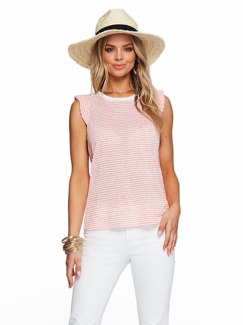 Women's Jessica Simpson Sage T Shirts Pink | ZIJSC-6197