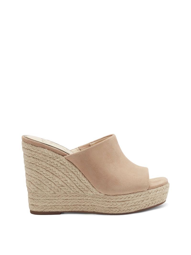 Women's Jessica Simpson Shantelle Slides Beige | ETGSU-8460