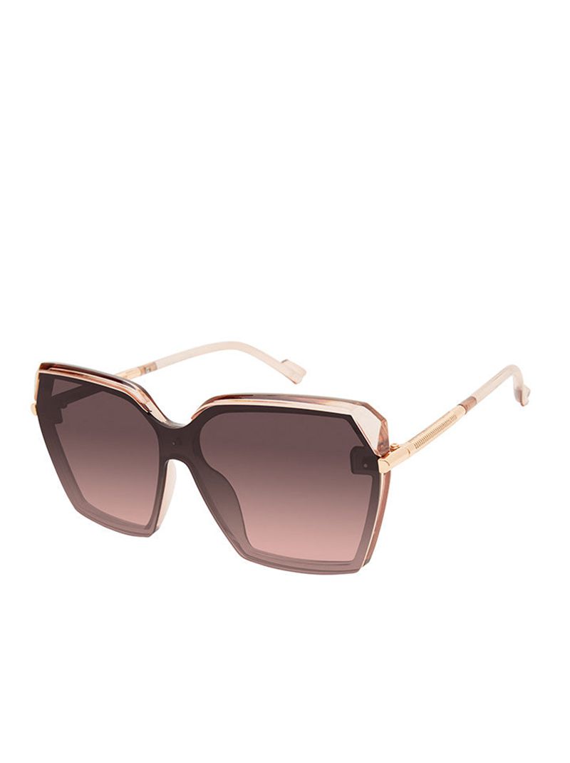 Women's Jessica Simpson Sophisticated Geometric Sunglasses Rose | XIYZN-1347