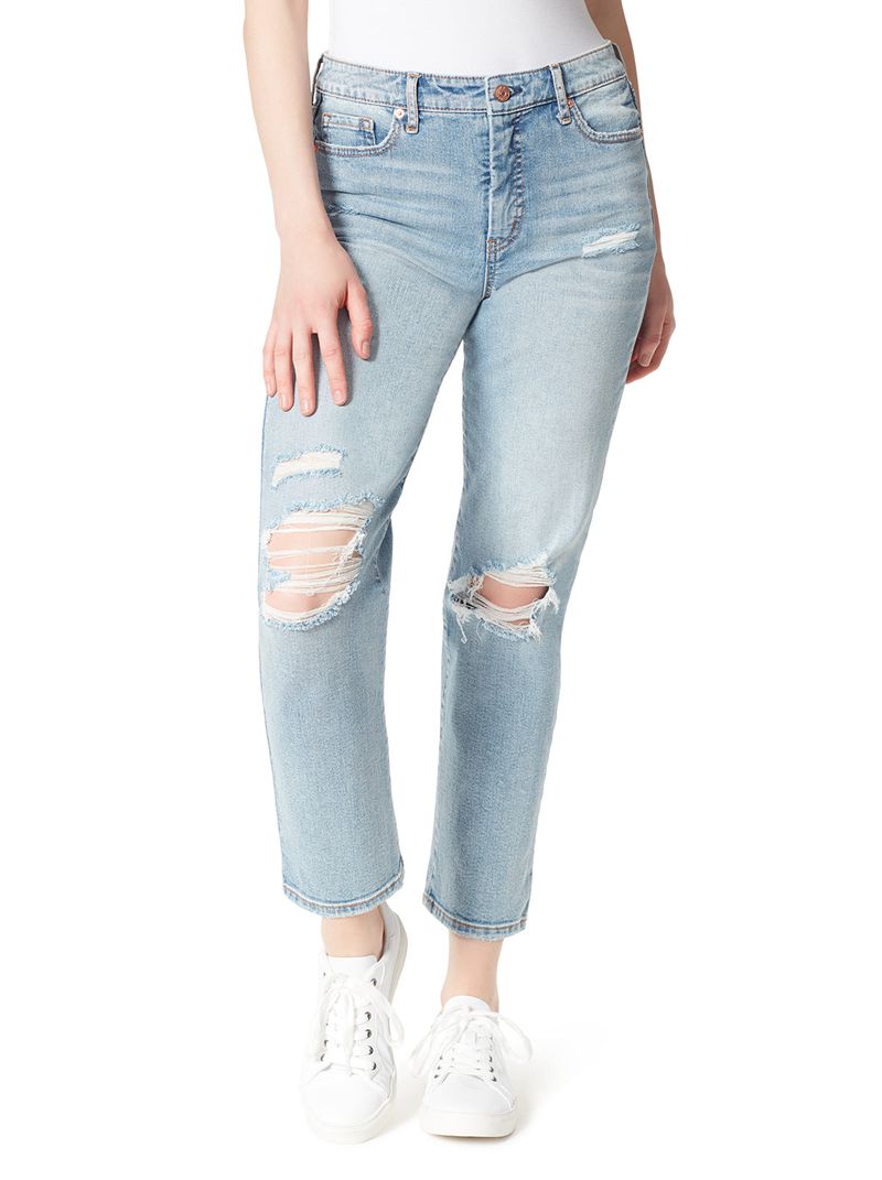 Women's Jessica Simpson Spotlight High Rise Straight Jeans Blue | YQVSG-5873