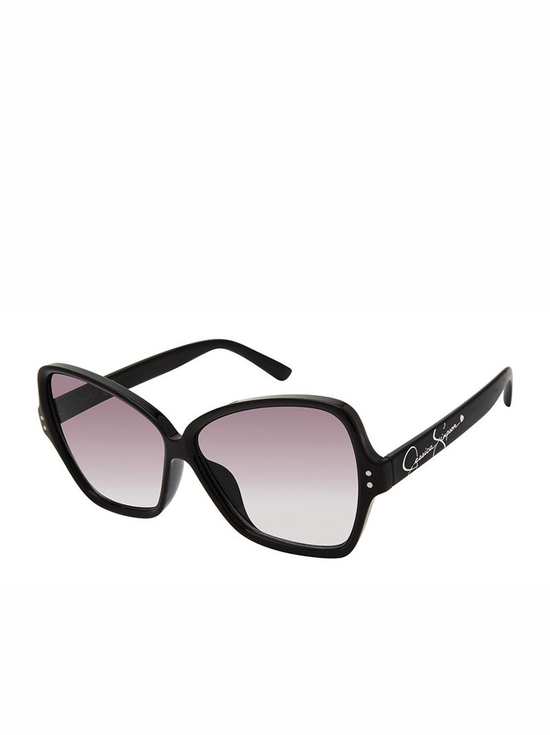 Women's Jessica Simpson Stylish Butterfly Sunglasses Black | EAGOY-3504