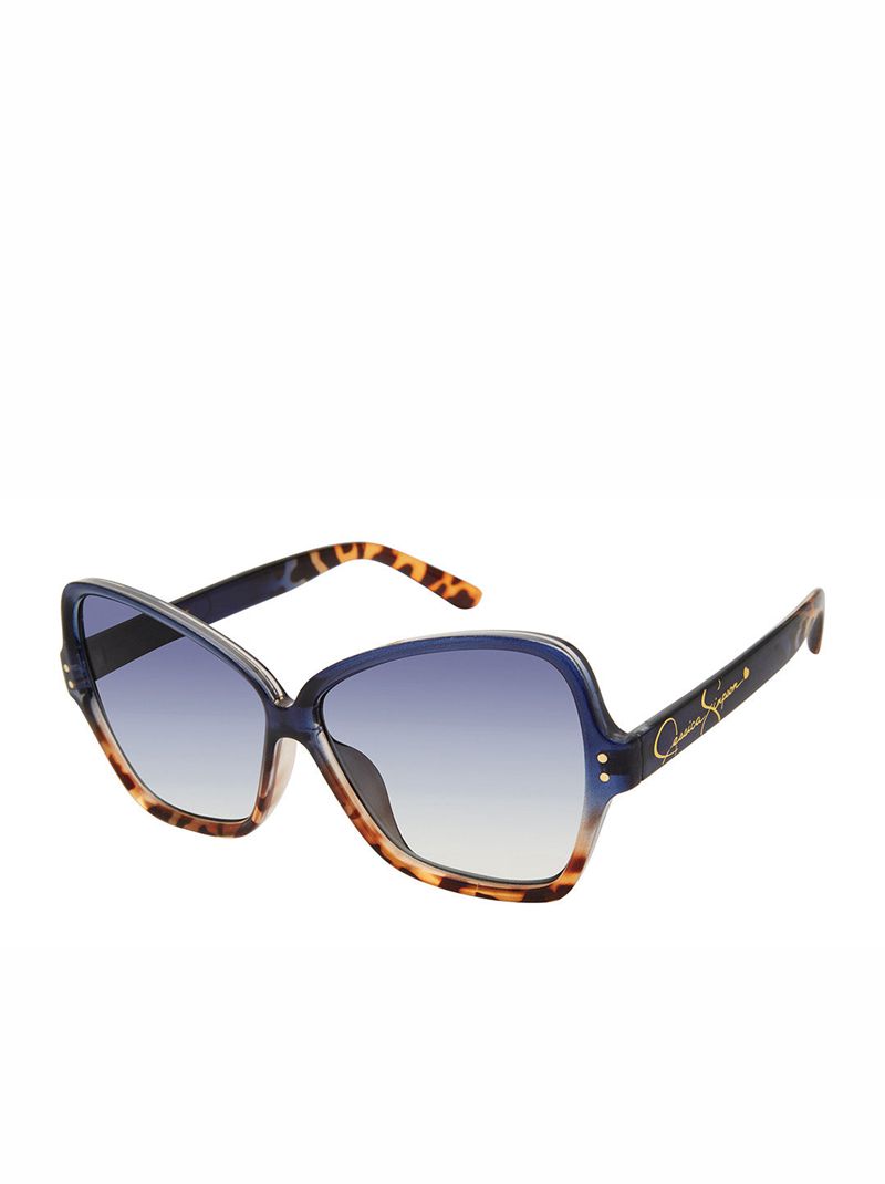 Women's Jessica Simpson Stylish Butterfly Sunglasses Blue | UBZRL-2516