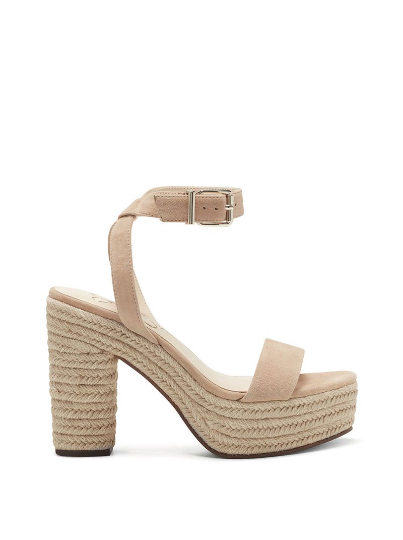 Women's Jessica Simpson Symia Platform Shoes Beige | QJXVM-7214