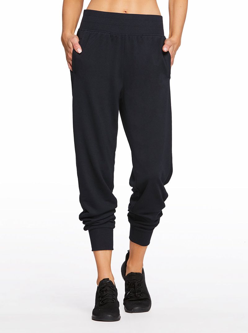 Women's Jessica Simpson Tanya Jogger Bottoms Black | XDYAK-0236