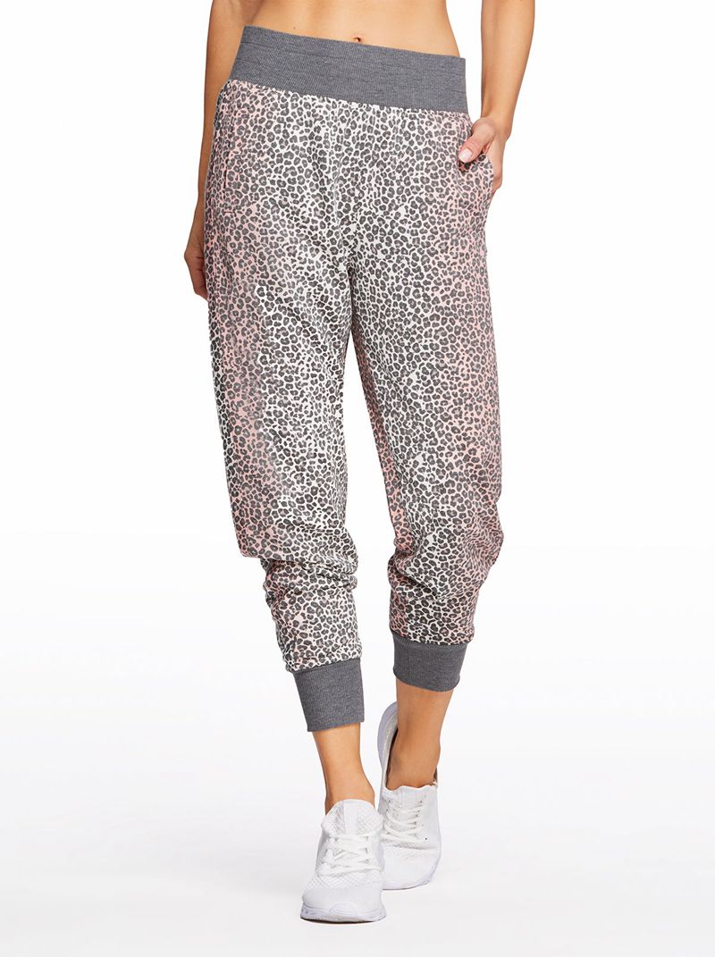 Women's Jessica Simpson Tanya Jogger Loungewear White / Black | FXJEY-7562