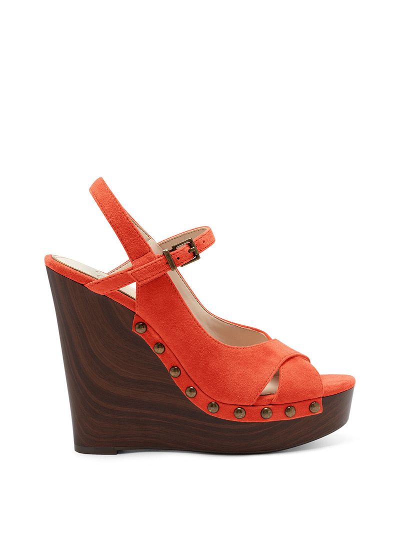 Women's Jessica Simpson Tausen Platform Shoes Orange | BROMZ-0318