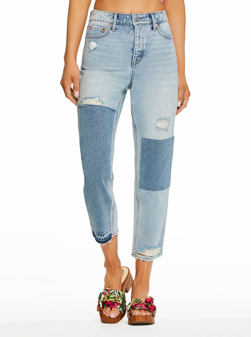 Women's Jessica Simpson Throwback Straight Jeans Blue | FDNAU-5932