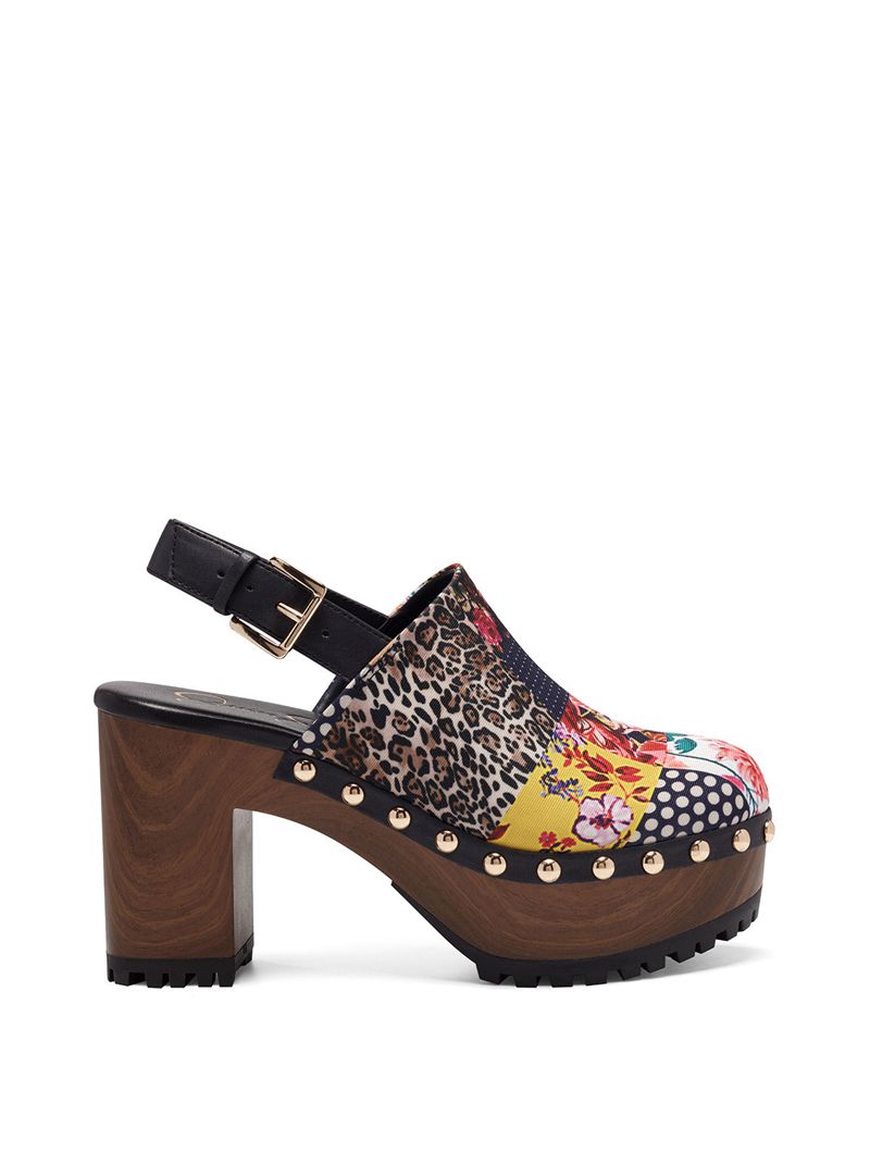 Women's Jessica Simpson Tiarah Clog Platform Shoes Multicolor | HTXQP-9652