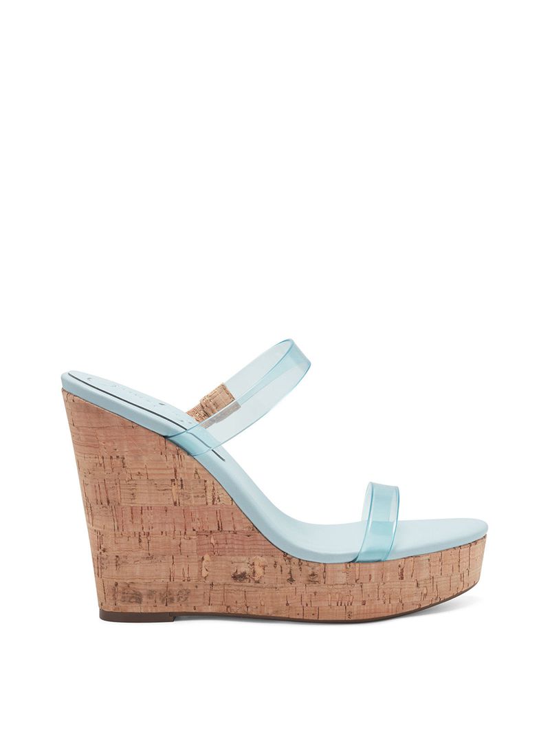 Women's Jessica Simpson Tumile Platform Shoes Blue | PADQE-1436