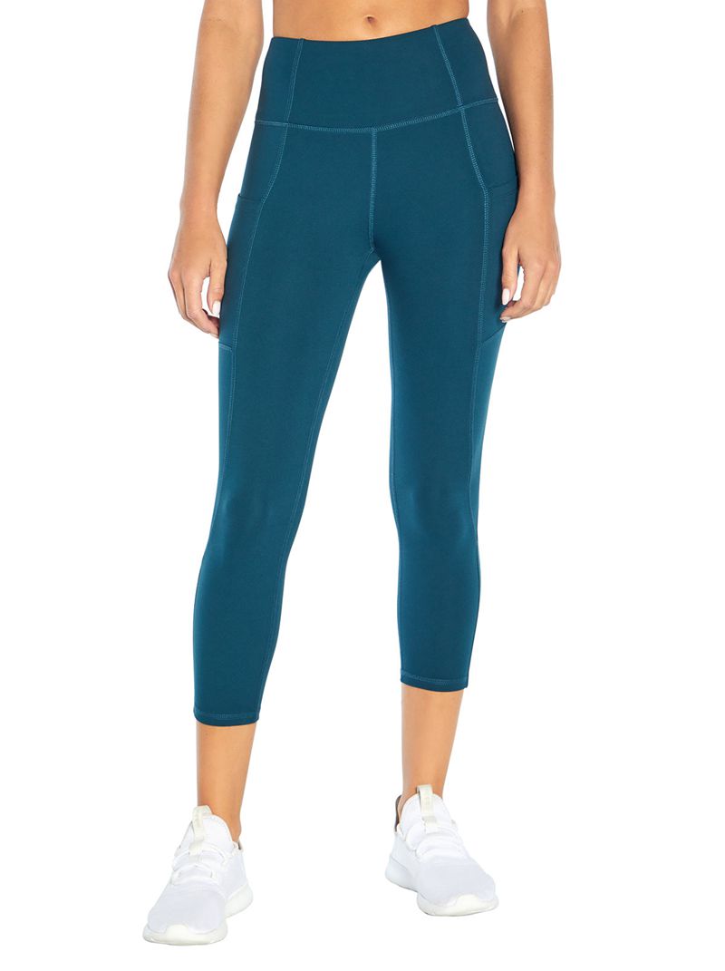 Women's Jessica Simpson Tummy Control Capris Blue | JWIOF-3049