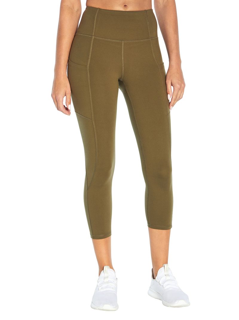 Women's Jessica Simpson Tummy Control Capris Brown | QLHUJ-3508