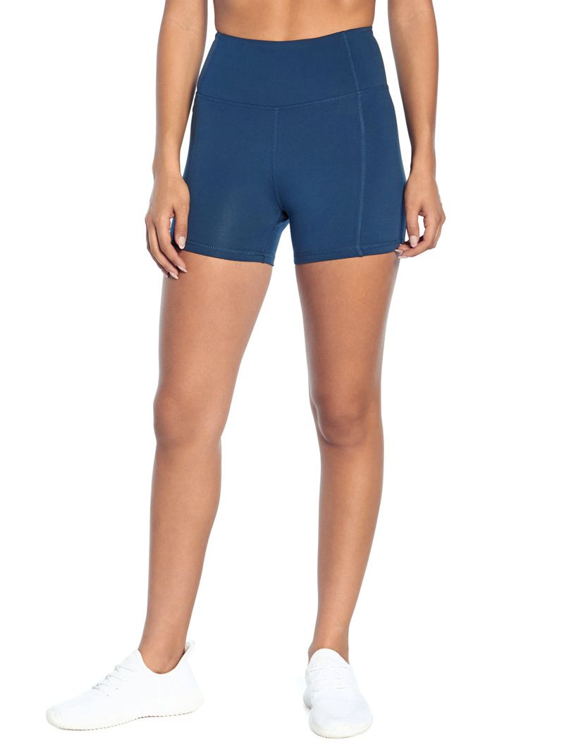 Women's Jessica Simpson Tummy Control Solid Hottie Shorts Blue | LGSJR-5687